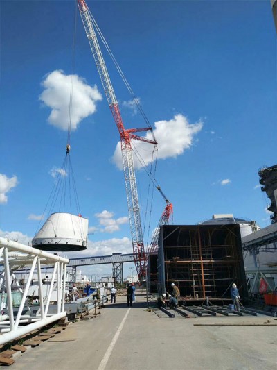 中聯(lián)QUY500超起塔況赤峰電廠脫硫脫硝改造